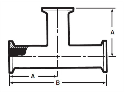 Picture of TEE CLAMP T304 3A