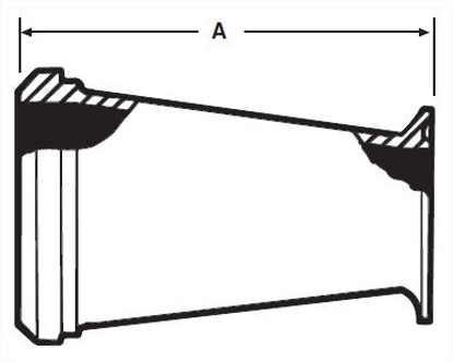 Picture of CONC. REDUCER LGE END 14 TO CLAMP  T316L 3A