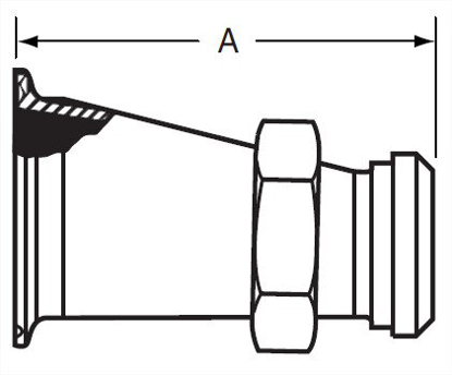 Picture of ECC. REDUCER  LGE END CLAMP TO 14&13H  T316L 3A