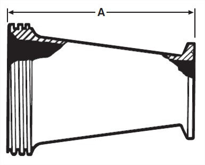 Picture of CONC. REDUCER LGE END 15 TO CLAMP T316L 3A