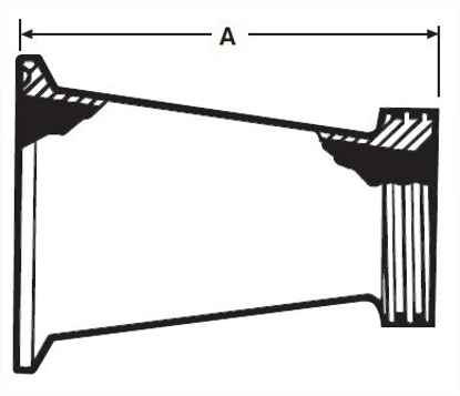 Picture of CONC. REDUCER LARGE END CLAMP TO 15  T304 3A
