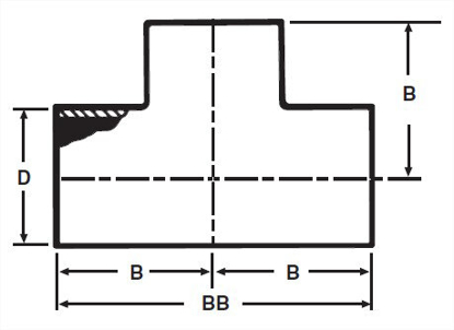 Picture of TEE WELD 304 #7 3A