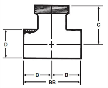 Picture of TEE W X W X ACME THREAD 304 #7 3A