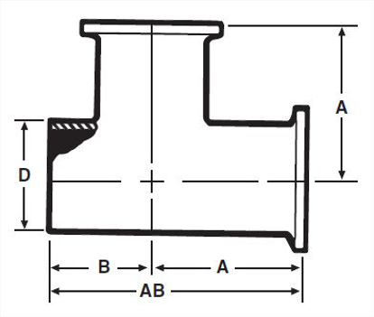 Picture of TEE W X C X C T304 #7 3A