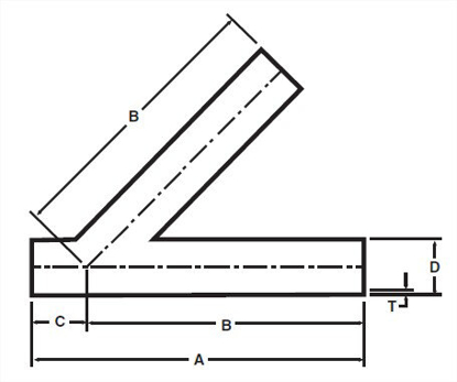 Picture of WELD 45 DEGREE LATERAL  T304 3A