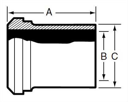 Picture of PLAIN WELDING FERRULE T316L 3A