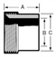 Picture of TANK SPUD HEAVY WALL THREADED T316L 3A