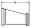 Picture of ECCENTRIC REDUCER LARGE END 14 & SMALL THREAD  T316L 3A