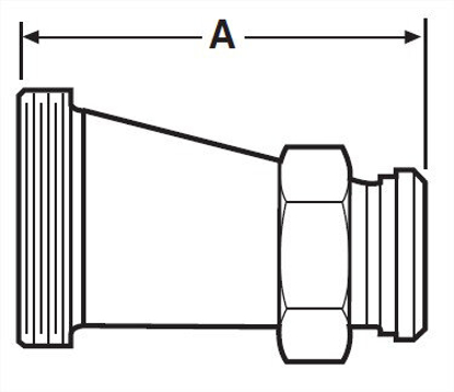 Picture of ECCENTRIC REDUCER LARGE END TH READ SMALL 14&13H  T316L 3A