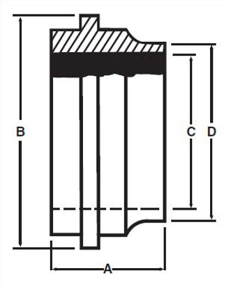 Picture of SHORT PLAIN FERRULE JOHN PERRY T316L 3A