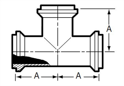Picture of TEE MI-LINE 316L #7 3A