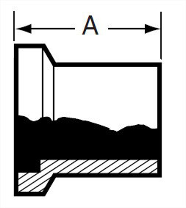 Picture of E-LINE FEMALE LONG WELD FERRULE T304 3A