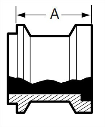 Picture of ADAPTER  ONE END E14WI/ OTHER E15WI  T304 3A