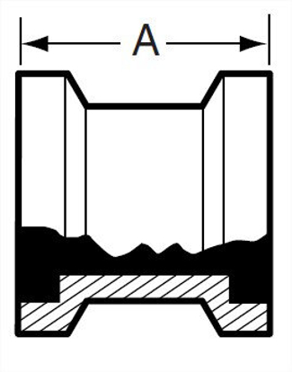 Picture of ADAPTER  BOTH ENDS E15WI  FEMALE  T304 3A