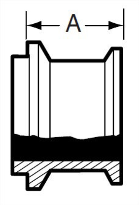 Picture of ADAPTER  ONE END E14WI/ OTHER END CLAMP/T304 3A