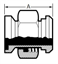 Picture of ADAPTER  ONE END E15WI/ OTHER 14&13H  T304 3A
