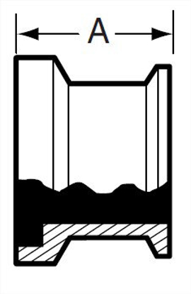 Picture of ADAPTER  ONE END E15WI/ OTHER END CLAMP/T304 3A