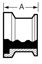 Picture of ADAPTER  ONE END E15WI/ OTHER END CLAMP/T304 3A