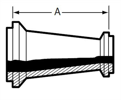 Picture of CONCENTRIC REDUCER MI-LINE T304 #7 3A