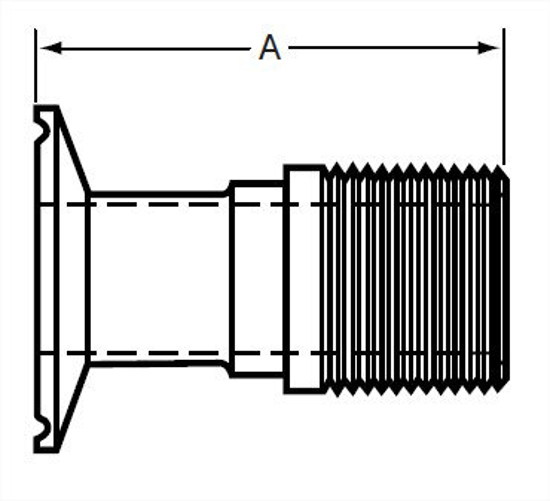 Picture of ADAPTER CLAMP X MNPT T316L #7