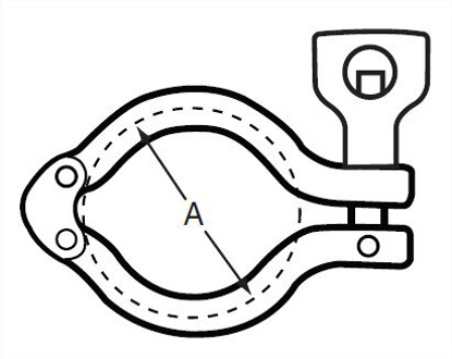 Picture of DOUBLE PIN HEAVY DUTY CLAMP W/WINGNUT  T304
