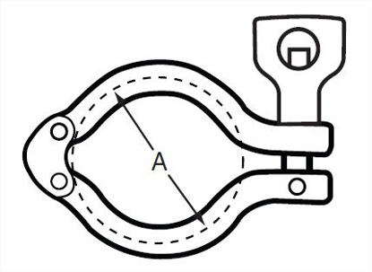 Picture of DOUBLE PIN HEAVY DUTY CLAMP W/HOLE IN THE WINGNUT