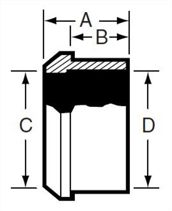 Picture of PLAIN BEVEL SEAT RECESSED FERRULE  T316L