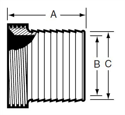 Picture of RUBBER HOSE ADAPTER ACME THREAD 304 #7