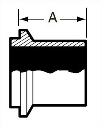 Picture of MALE E-LINE SCH.5 LONG WELD FERRULE  T316L