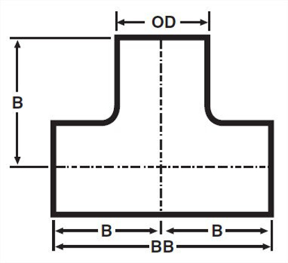 Picture of TEE WELD 304 UNPOLISHED