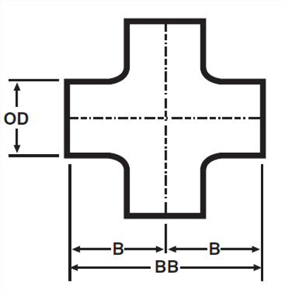 Picture of UNPOLISHED WELD CROSS  T316L