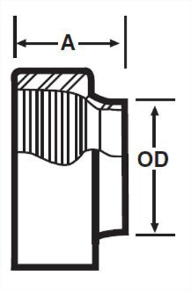 Picture of ADAPTER FEMALE/NPT WELD, T304