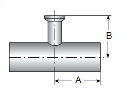 Picture of REDUCING TEE WELD X WELD X CLT316L 15RA EP ID/ LT POL OD SF4