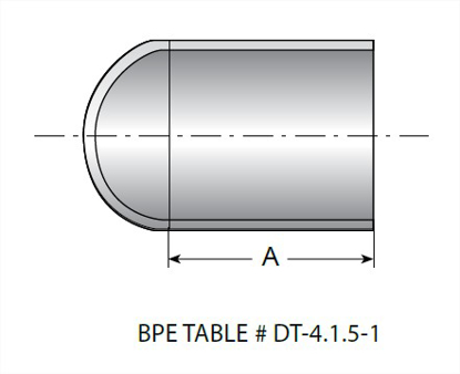 Picture of BUTTWELD CAP  T316L 15 RA EP ID/32 RA OD SF4