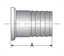 Picture of RUBBER HOSE BARB ADAPTER T316L 20 RA ID/32 RA OD SF1
