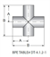 Picture of CROSS BUTTWELD  6 MO 20 RA ID/32 RA OD SF1