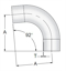 Picture of 92 DEG ELBOW BUTTWELD A22 20 RA EP ID/32 RA  OD SF5