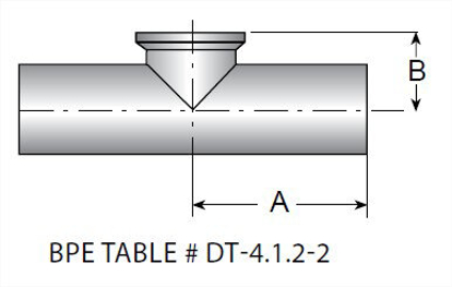 Picture of SHORT OUTLET TEE WXWXC A22 20 RA EP ID/32 RA  OD  SF5