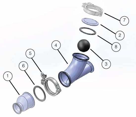 Picture of BODY CLAMP CAP, T316L - SAME AS EG16A-6L3.0