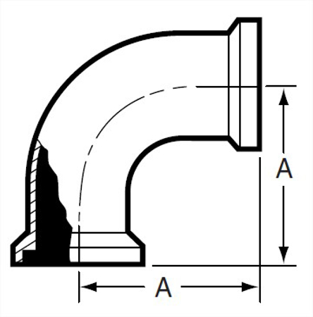 Picture for category E2CI - Female E-Line 90 Degree Elbow