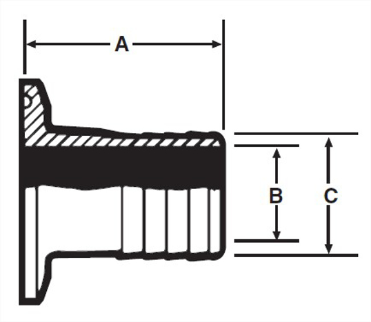 EG14RT - Rubber Hose Adapter