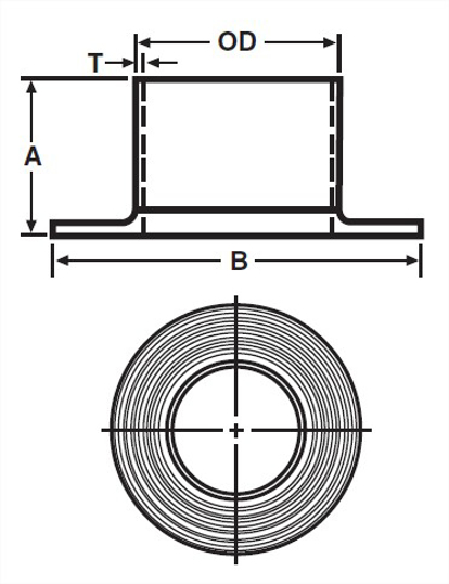 E14WA - Weld Lap Joint Stub End