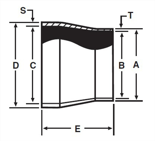 E17WW - Weld X Schedule 10 Transition Piece