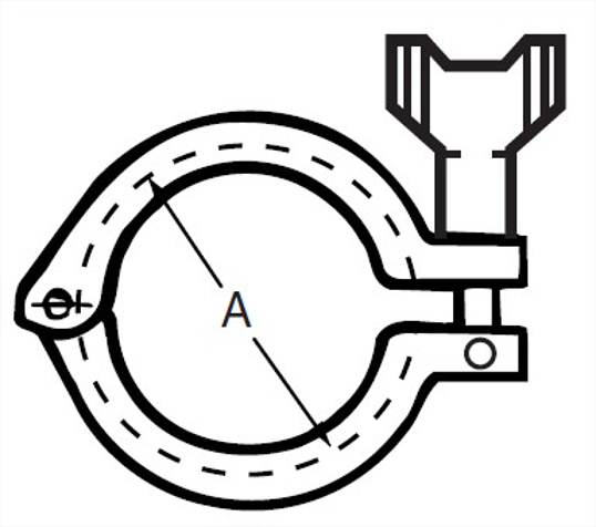 E13IS - E-Line Clamp With Wingnut