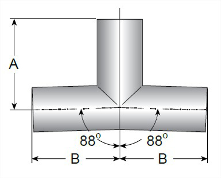 Picture for category TE7WWW176 - BPE AWF 176 Degree Run Tee MaxPure 316L