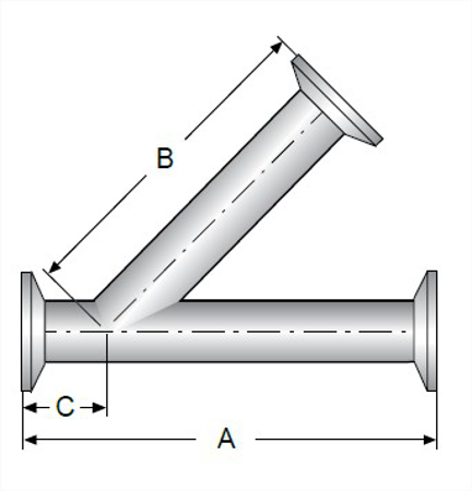 Picture for category TEG28A - BPE Clamp 45 Degree Lateral MaxPure 316L