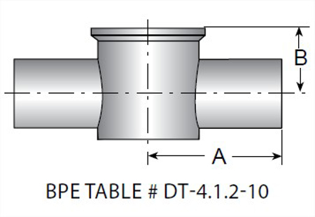 Picture for category TE7IWWCS - BPE AWF X Clamp Instrument Tee Alloy 22 UNS N06022