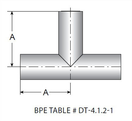 Picture for category TE7WWW - BPE AWF Tee Alloy 22 UNS N06022
