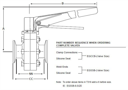 Picture for category EGSSB - Weld End Butterfly Valves