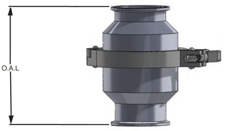 Picture for category 45C - Clamp End Spring Check Valve